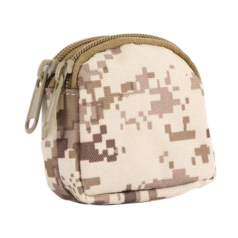 Тактическая Сумка Мини поясная сумка военная техника Molle чехол практичный ключ чехол для монет - Цвет: Desert Digital