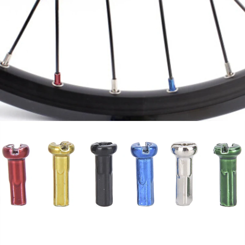 

72pcs Multicolor Alloy Bike Wheel Spoke Nipples Mountain Bike Cycling Spokes Nipples For Bicycle Wheel 1.5cm x 0.6cm
