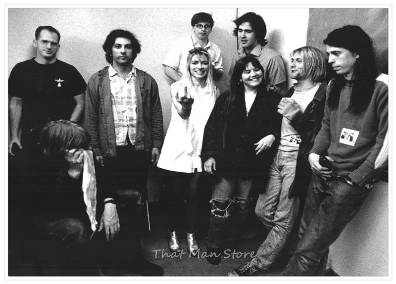 Sonic Youth панк-рок украшения для дома, белая крафт-бумага, плакат, рисунок, наклейки на стену - Цвет: Серебристый