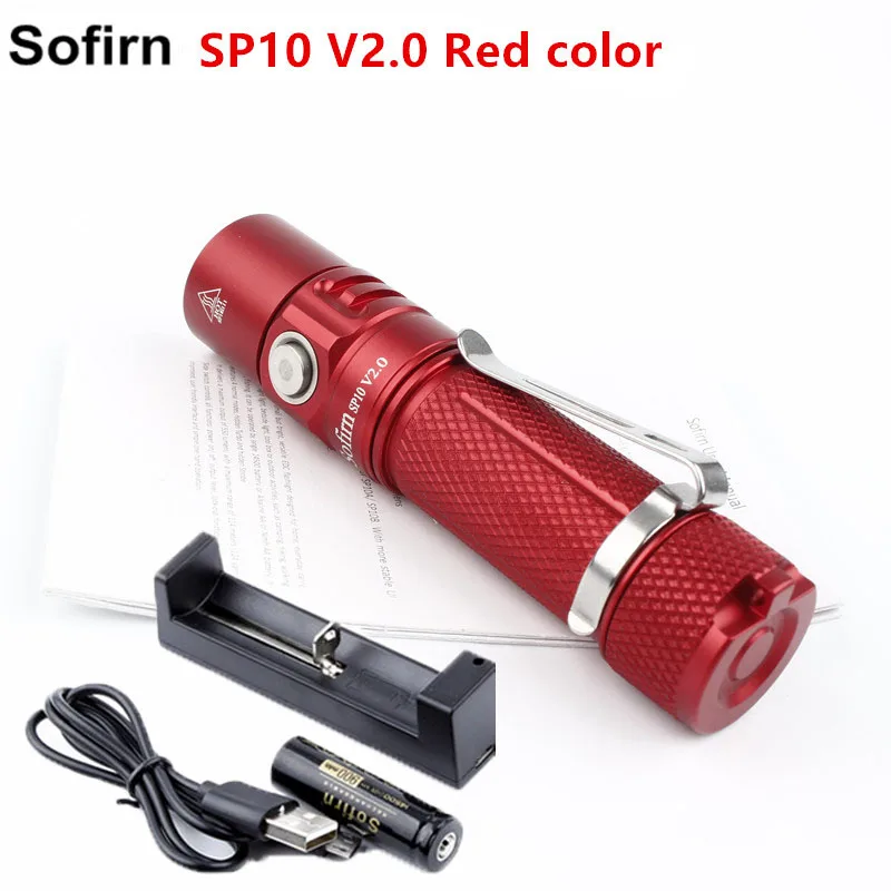 Sofirn SP10 V2.0 комплект Портативный светодиодный фонарик AA 14500 CREE XPG2 факел свет лампы