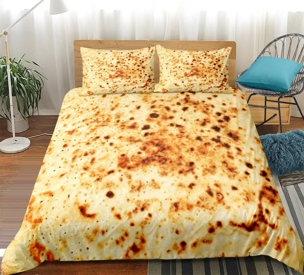 Набор постельного белья Burrito Комплект с пододеяльником королевой и блинной