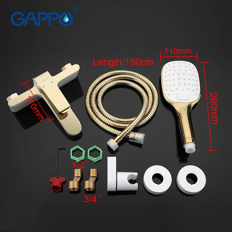 GAPPO Смесители для ванной комнаты смеситель для душа для ванной комнаты Смеситель для ванны настенный смеситель для ванны Водопад кран раковина смеситель кран