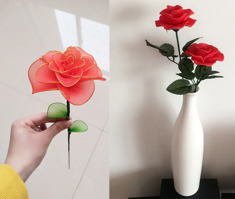 5 шт. яркий растягивающийся нейлоновый чулок DIY цветок материал ручной работы аксессуар для рукоделия для дома Свадебные Декоративные нейлоновый цветок