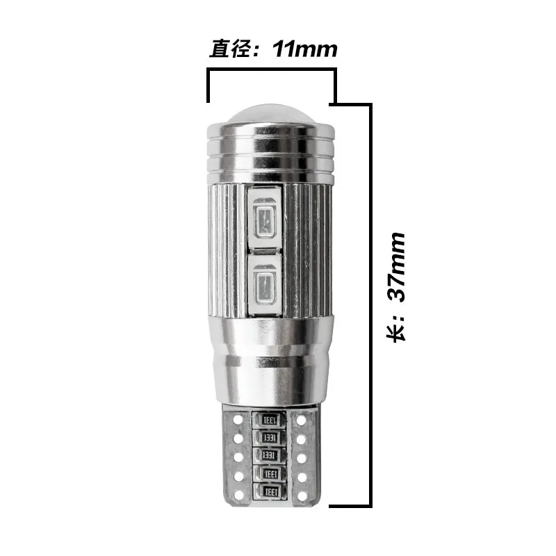 2 шт. светодиодный T10 W5W 10 SMD 5630 5730 габаритный Автомобильный Фонарь Авто лампы 12V