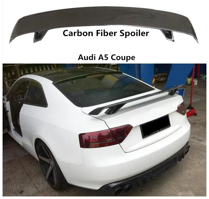 Спойлер из углеродного волокна для Audi A5 Coupe 2009 10 11 12 13 14 15 16 17 18 2019