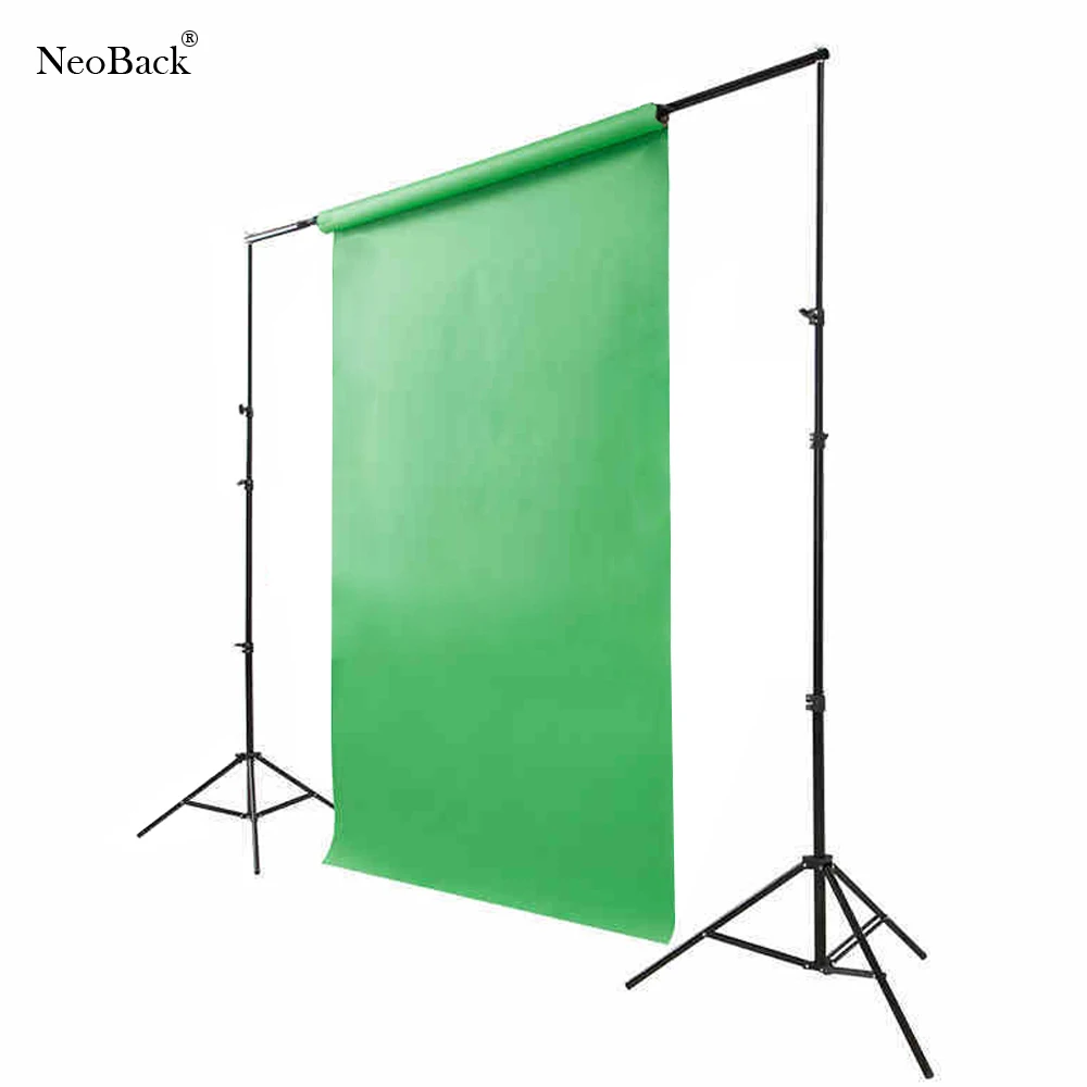 NeoBack 2X2 м Регулируемая фоновая поддержка фото фон с 3pc-секционный поперечный Штатив для фотоаппарата наборы 3 зажима