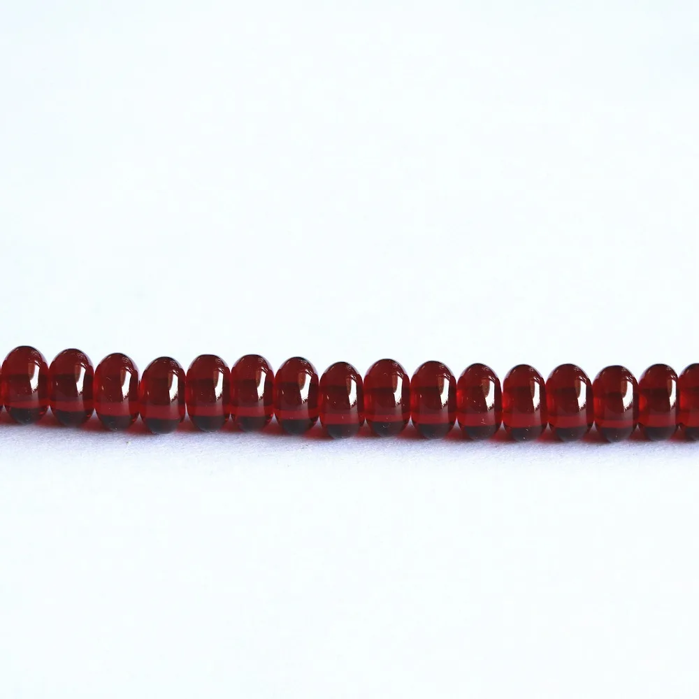 Темно-красный каучуковый пчелиный воск хит продаж прозрачные бусины 8х5мм Abacus