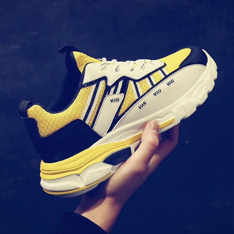 INS Fashion Dad Sneakers Light Summer Trainers Men Casual Shoes zapatillas hombre tenis masculino Quality Breathable | Обувь