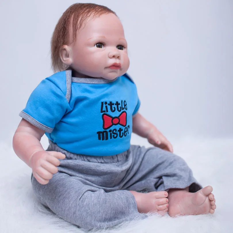 Кукла реборн из 2017 хлопка Милые силиконовые живые младенцы игрушки для мальчиков