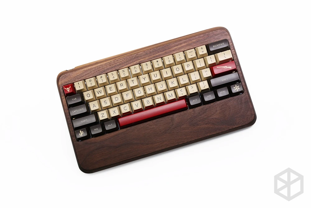 Maxkey abs doubleshot keycap sa профиль западный ковбой для механические клавиатуры gh60 poker 87 tkl