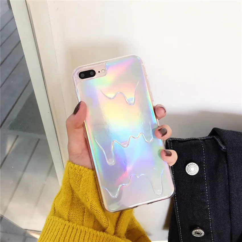 Роскошный чехол для iphone 8 Металлическая роза модная краска прозрачный