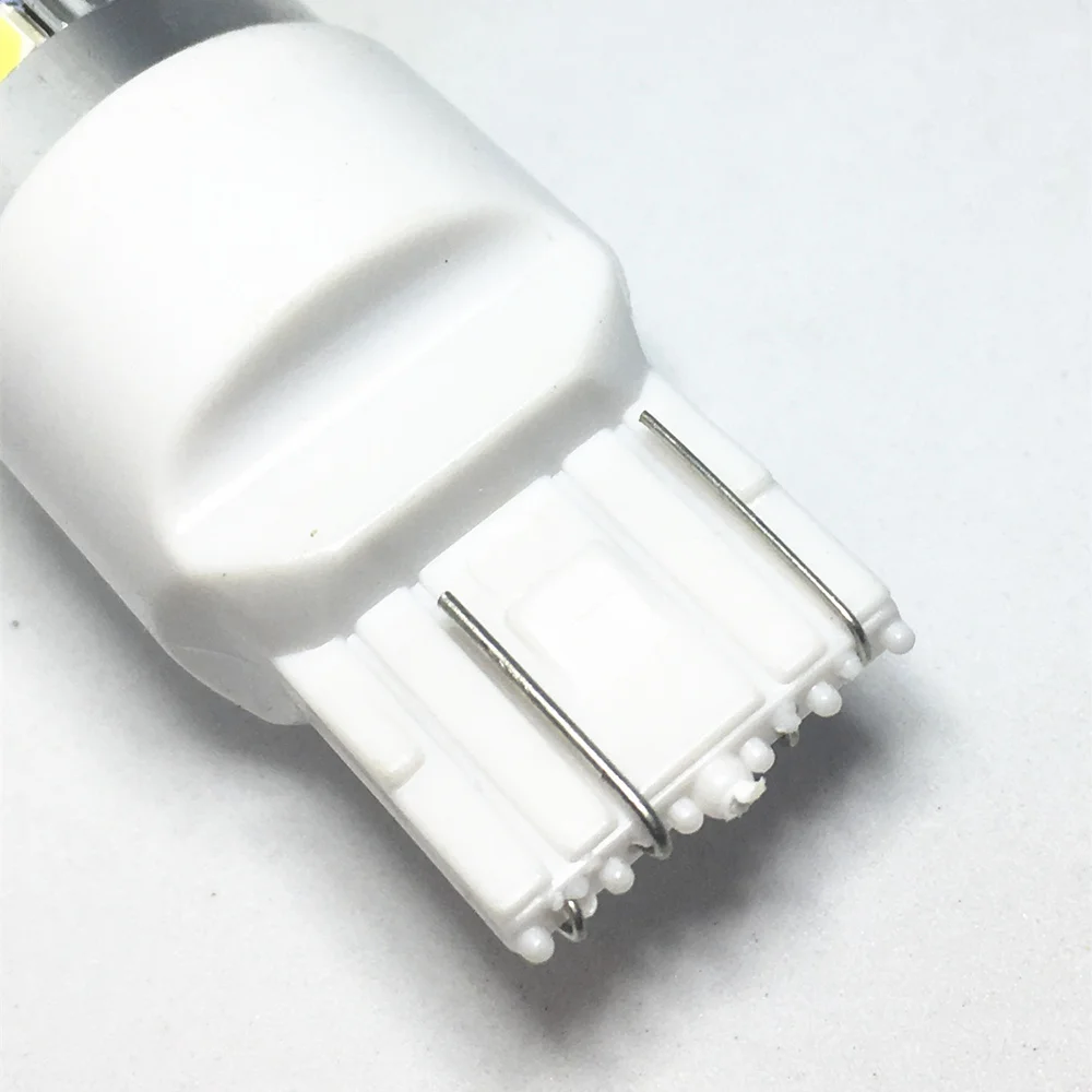 2 шт. T20 светодиодный 7440 W21W WY21W 33 smd 5730 5630 Светодиодный белый авто фонари заднего