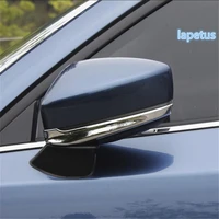 lapetus rearview mirror lower deflector strip decoration frame cover trim 2 piece fit for mazda cx 9 cx9 2017 2020 bright