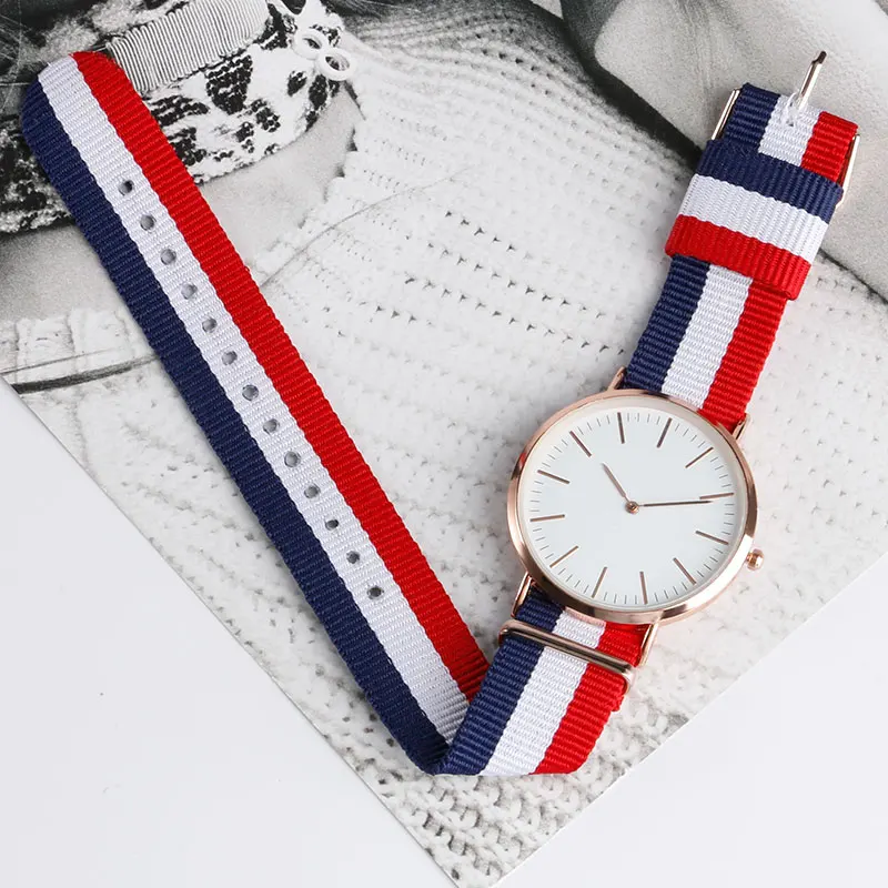 Мужские часы 2016 мужские модные спортивные с нейлоновым ремешком армейские