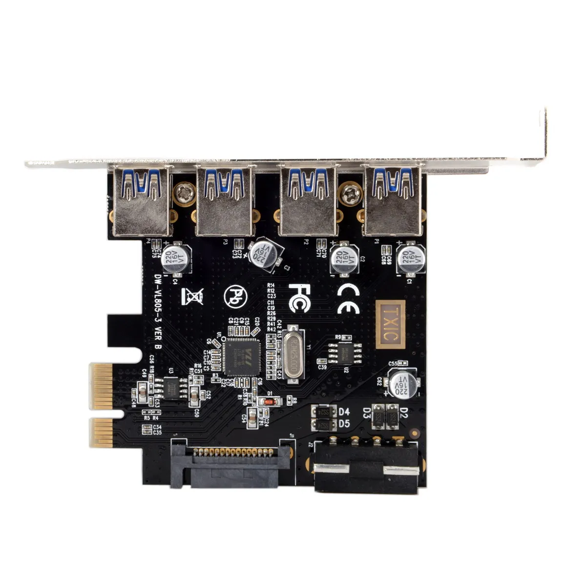 USB 3 0 HUB to4 порты PCI-E PCI Express карта расширения 5 Гбит/с для материнской платы |