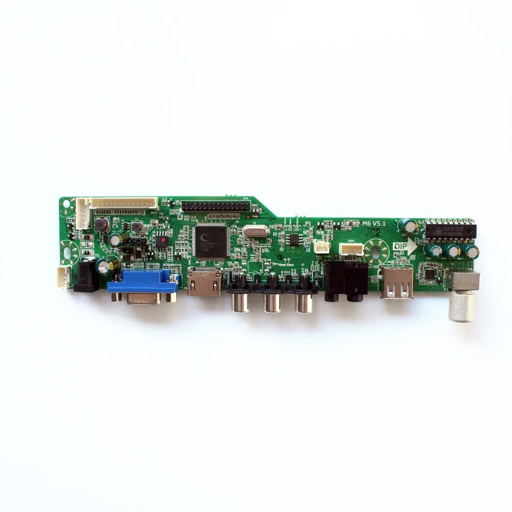 M6V5 LCD TV controller board with AV VGA Audio USB HDMI-Compatible for 1366X768 panel B116XW02 LP116WH1-TLA1 N116BGE-L41 | Электроника