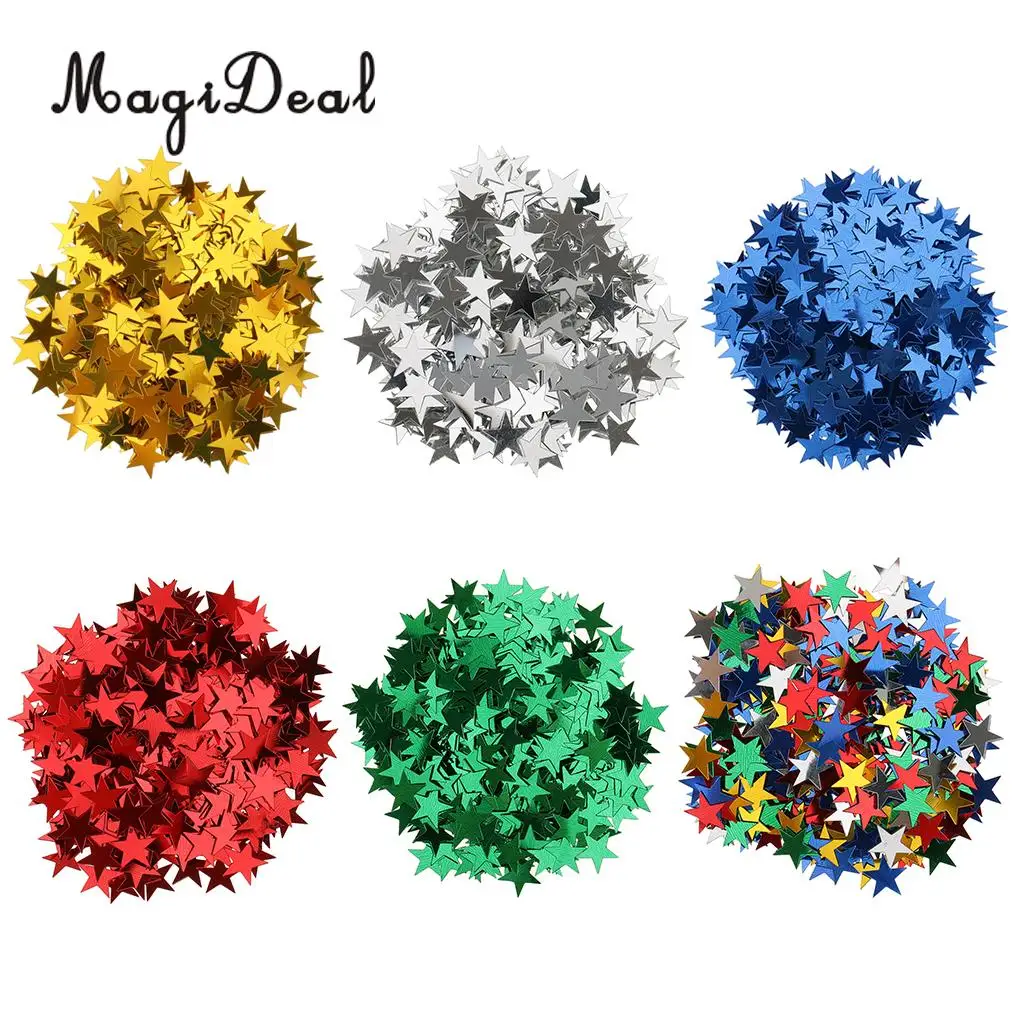 

MagiDeal Delicate 15g Star Table Confetti Scatter DIY Craft for Wedding Christmas Birthay Party Carnival Home Garden Decoration