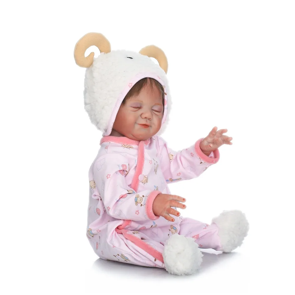 50 см полный корпус мягкий силиконовый Reborn спящие младенцы кукла игрушки как