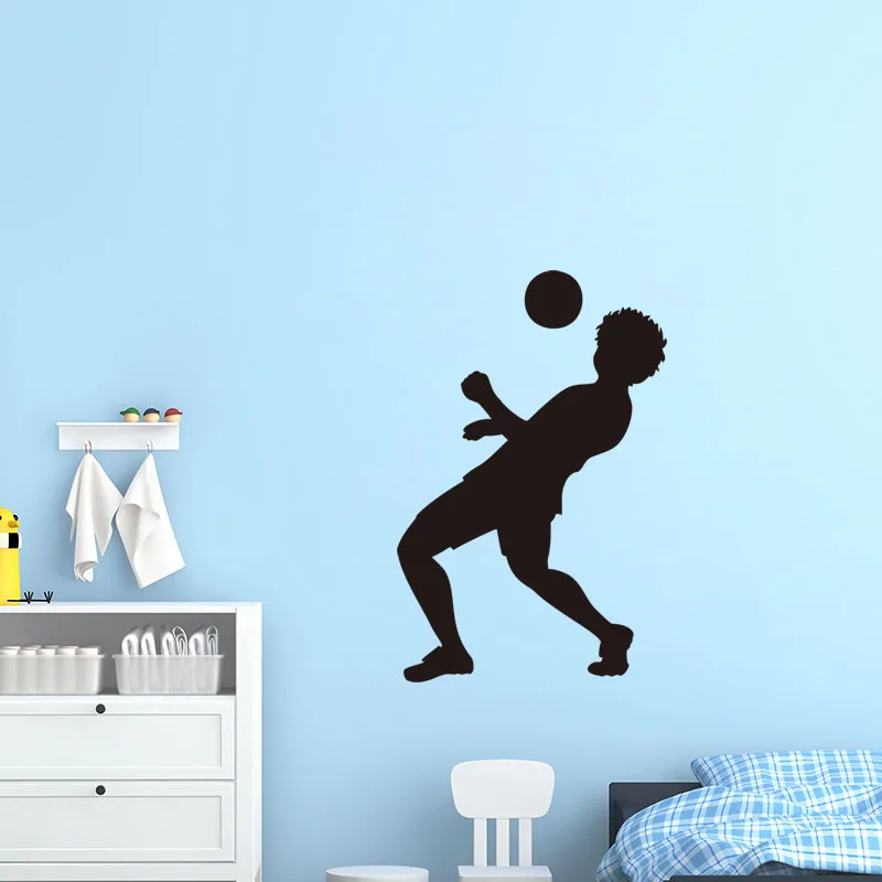 

Stickers Muraux Football player Silhouette Vinyl Wall Decal Mural Art Wallpaper Living Room Home Decor Poster House Decoration