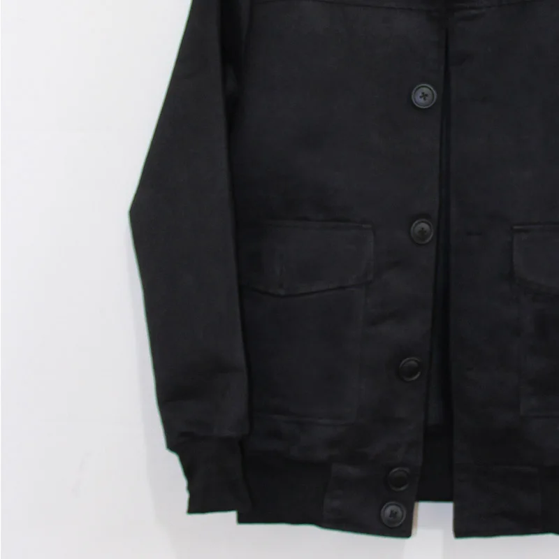 

2019 Men's Jacket High Quality Fashion Big pocket Suede Jackets Slim Fit Casual Streetwear Vintage Men Jean Clothing