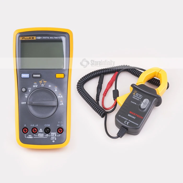 Цифровой зонд Fluke 15B + Plus с автоматическим диапазоном мультиметр преобразователь