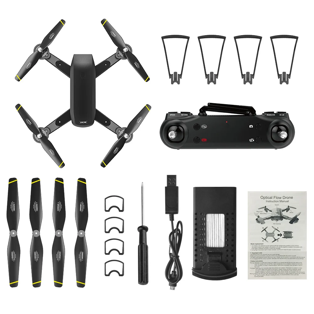 GoolRC SG700 D усовершенствованный складной Радиоуправляемый Дрон WIFI FPV 4K двойная