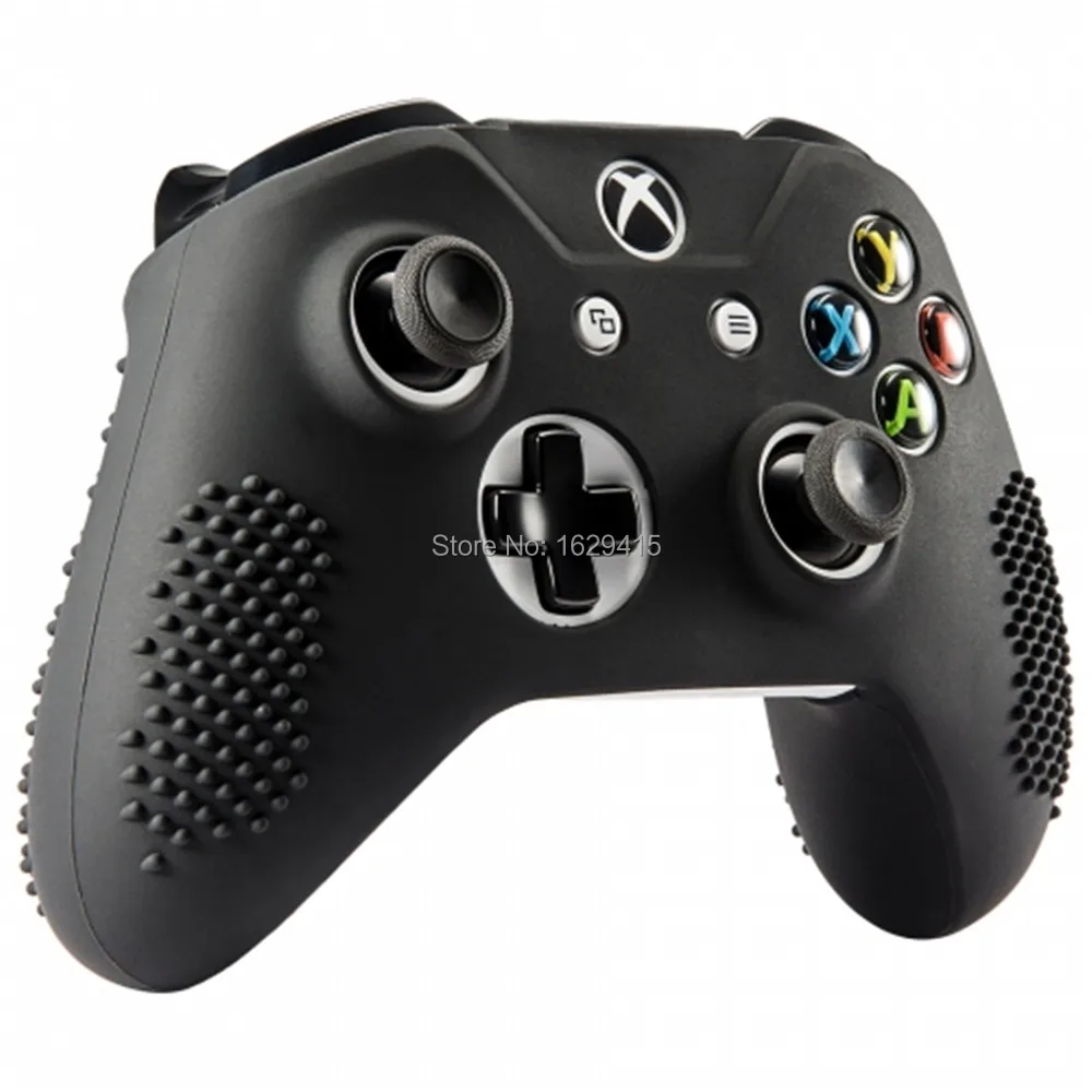 IVYUEEN 2 x мягкий Противоскользящий силиконовый резиновый чехол для Xbox One X S тонкий контроллер+ 4 x палочки для большого пальца