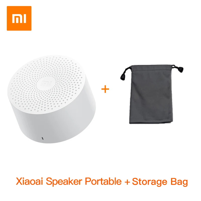 with Storage Bag Xiaomi AI Bluetooth динамик портативный мини Спорт Музыка Аудио Динамик жизнь водонепроницаемый Мода маленький динамик s - Цвет: with Storage Bag