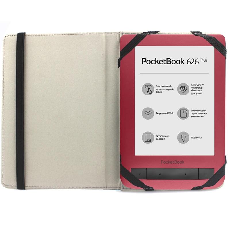 Чехол из искусственной кожи с принтом для Pocketbook 641 Aqua 2 Reader чехол электронной