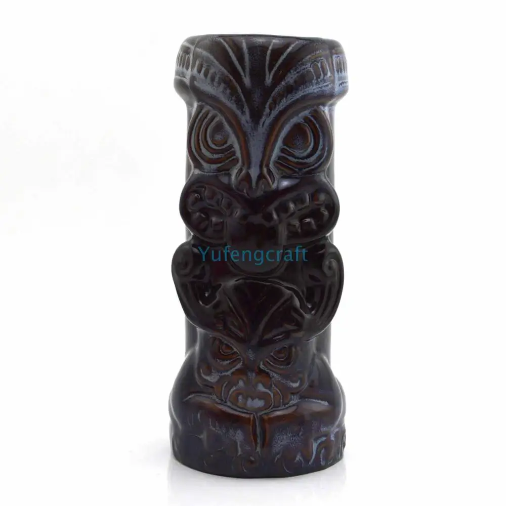 Горячая Распродажа керамическая кружка Tiki с прямым корпусом украшение для бара