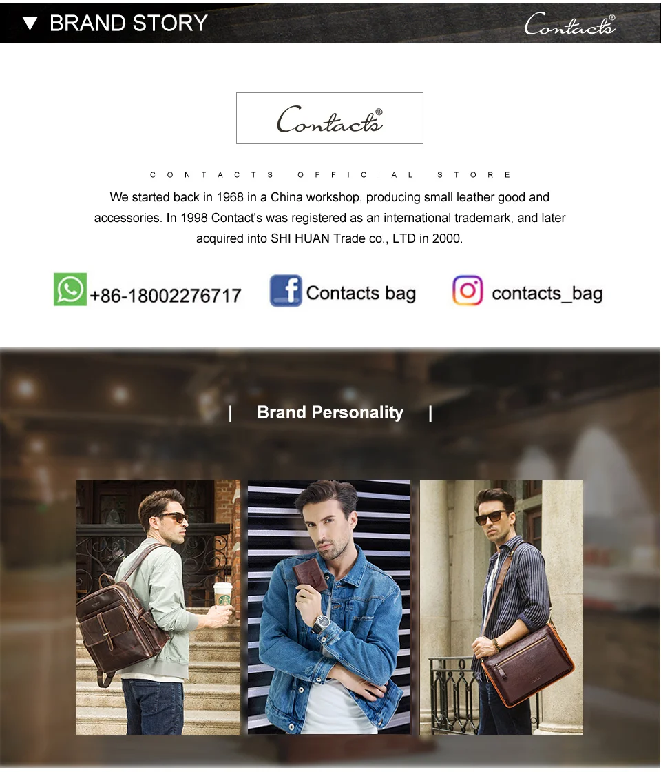 CONTACT'S Клатч кошелек из новой коллекции года с отделениями для карт денег и телефона и застежкой молния
