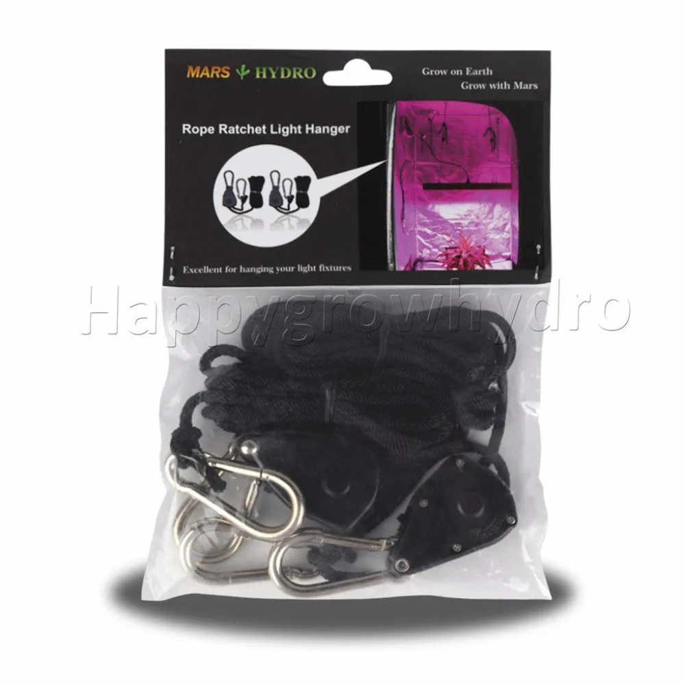 2PC 1 8 Rope Ratchet YOYO Hanger For LED Grow Light Fan Carbon Filter Hydroponic|Фитолампы| |