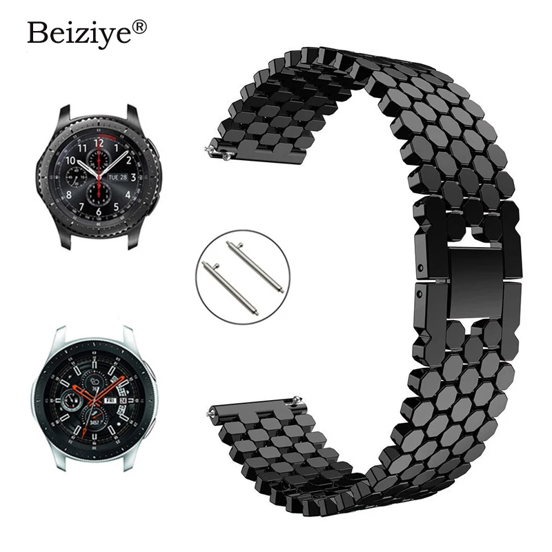 22 мм ремешок из нержавеющей стали+ быстросъемный ремешок для samsung Galaxy Watch 46 мм/gear S3 Classic/S3 Frontier watch band спортивный браслет