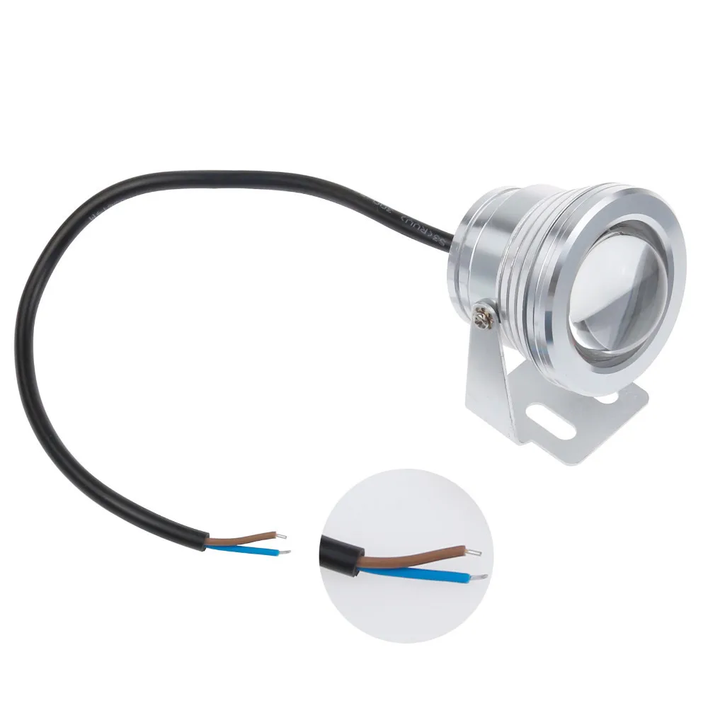 Светодиодный подводный прожектор с дистанционным управлением 10 Вт DC12V RGB лампа для ландшафтного сада фонтан Пруд IP68 водонепроницаемое наружное освещение