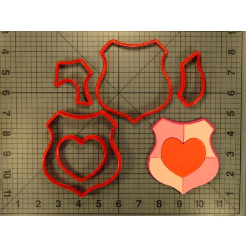 Изготовленное на заказ 3D напечатанное сердце со стрелой резак для печенья набор