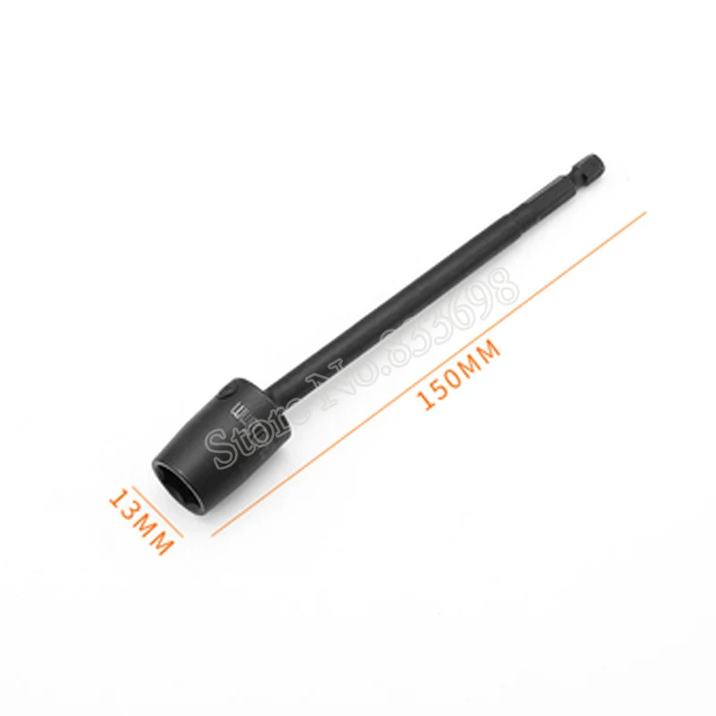 13mm 150mm length Универсальный адаптер для розетки шестигранный торцевой ключ 360 градусов Поворотный динамометрический ключ 6,35 мм Шестигранная Отвертка Инструмент 8 мм 10 мм 12 мм 13 мм 14 мм - Цвет: 13mm 150mm length