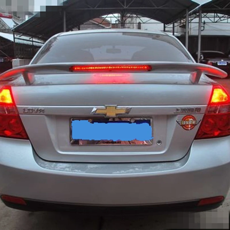 Для Chevrolet LOVA 2007 2008 2009 2010 2011 Автомобильный задний спойлер багажника ABS Материал грунтовка цвет украшение в виде хвостового крыла для Lova