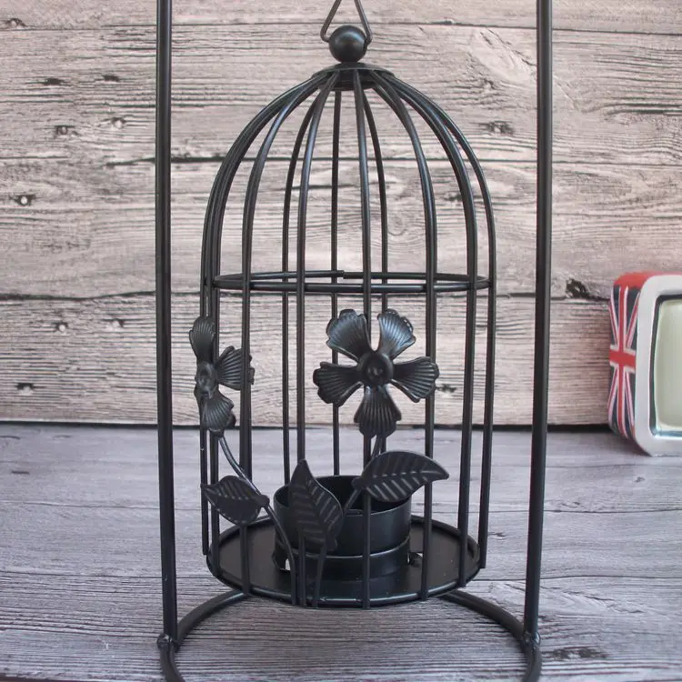 Клетка Железный Подсвечник декоративная короткая свеча держатели Современное