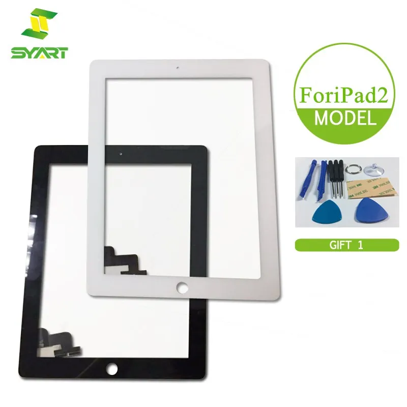 Стекло SYART для ipad 2 сенсорный экран дигитайзер замена iPad2 переднее стекло в