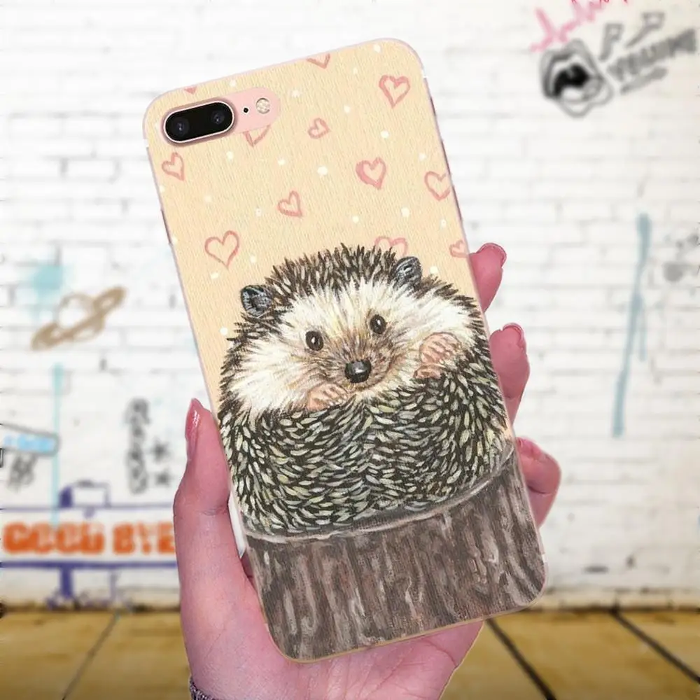 Для Galaxy J1 J2 J3 J330 J4 J5 J6 J7 J730 J8 2015 2016 2017 2018 mini Pro мягкий чехол Капа мультфильм Ежик |