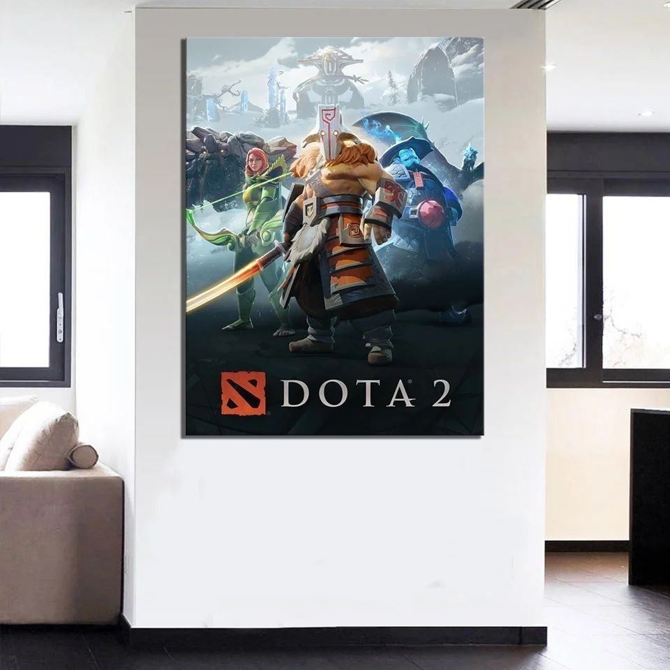 Декор для дома холст художественные принты 1 панель видео игры DOTA2 JUGG рамки картин