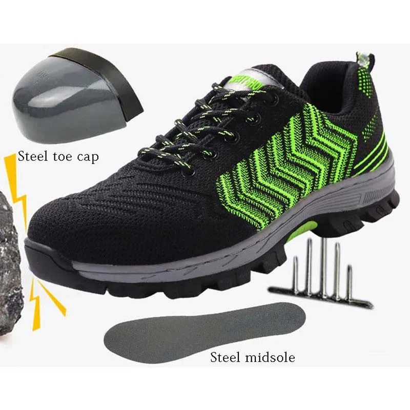 Защитная обувь со стальным носком для мужчин несущественные не разбивающие