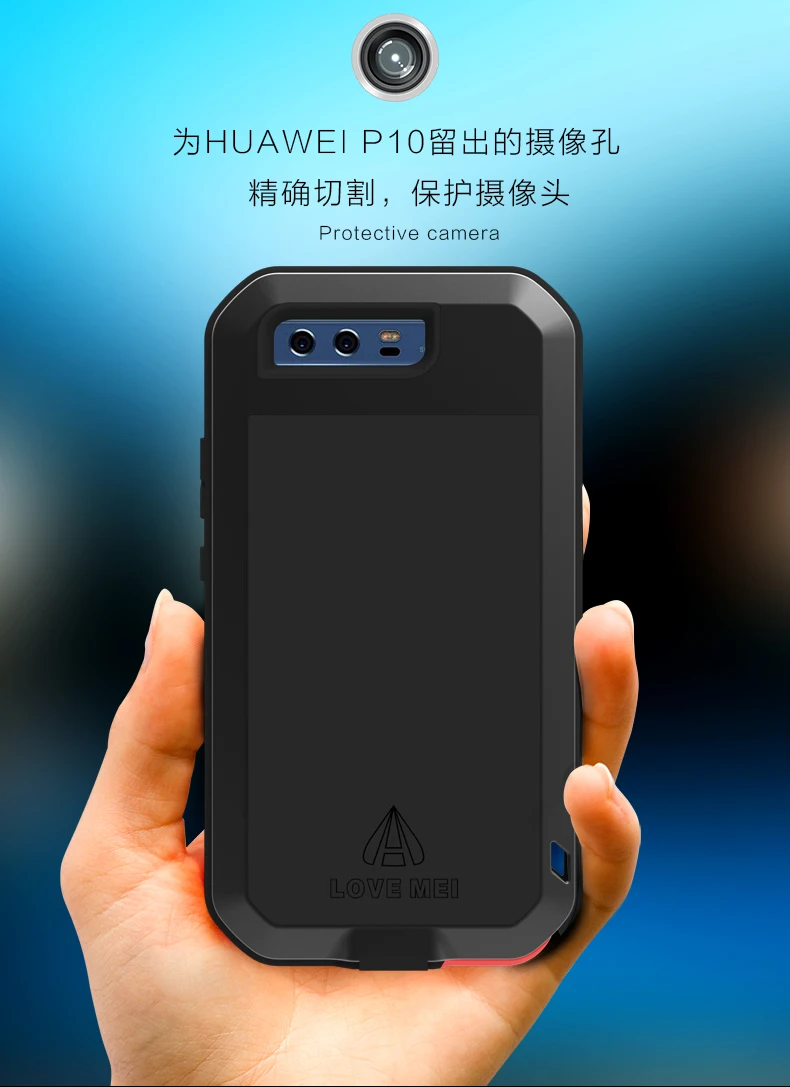 Для huawei P30 Pro P20 lite P9 P10 mate 30 Pro 20 10 9 Nova 4e 3e 4 Чехол LOVE MEI металлический защитный Алюминиевый силиконовый водонепроницаемый чехол