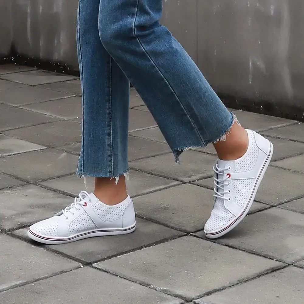 2020 натуральная кожа женские белые повседневные кеды кроссовки | Обувь