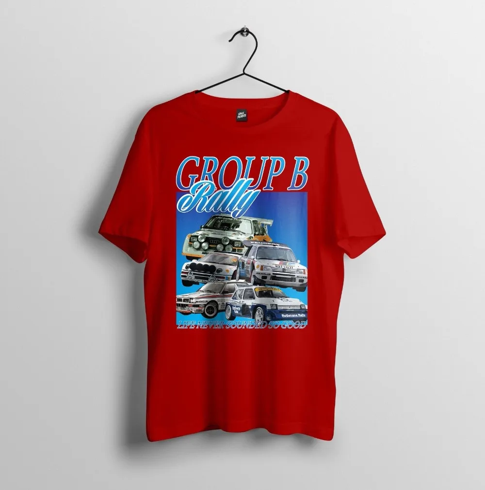 Группа B Gruppe ралли дань-80'S 90'S турбо ФИА-мужская футболка унисекс модель 2019