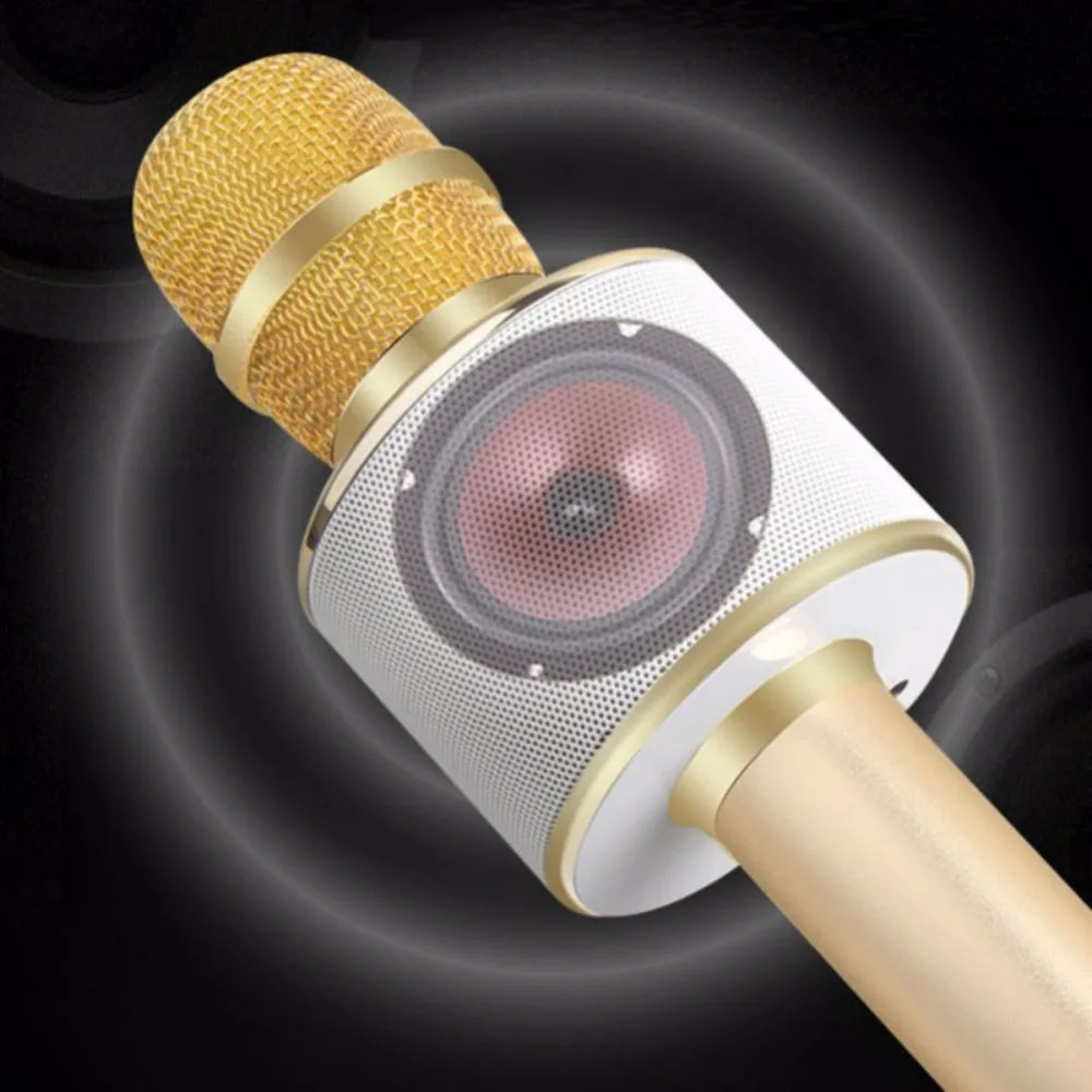 K38 ручной караоке микрофон беспроводной Bluetooth КТВ домашний динамик плеер