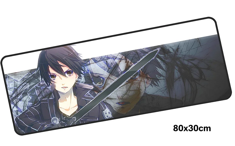Sword Art Online коврик для мыши геймер 800x300X3 мм игровой коврик для мыши профессиональные аксессуары для ноутбуков ПК эргономичный коврик для ноутбука