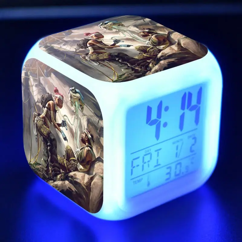N12 Боевой Королевский Apex Legends рисунок светодиодный Будильник красочный флэш-светильник Apex Legends игра для мальчиков Figma игрушки - Цвет: N12