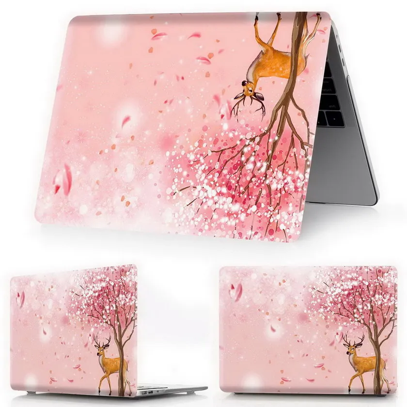 flower-y5 Чехол для ноутбука с цветочным принтом для Macbook Air 11 13 Pro retina 12 13 15 дюймов цвета Touch Bar New Pro 13 15 New Air 13 - Цвет: flower-y5