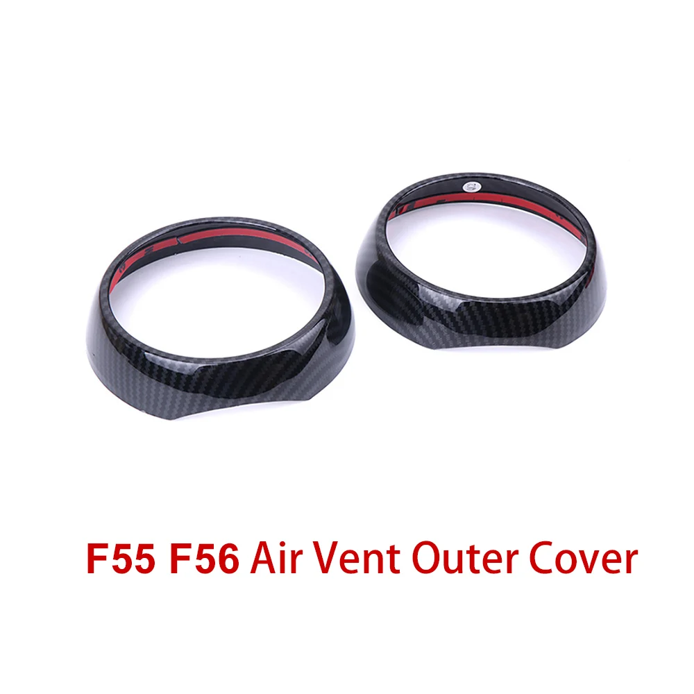 Vent Outer Cover Вентиляционное кольцо, крышка на выход, корпус из углеродного волокна, Стильный чехол для внутренней декоративной приборной панели для Mini Cooper F55 F56 F57, аксессуары - Название цвета: Vent Outer Cover